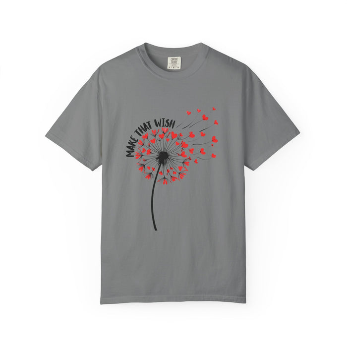 T-Shirt — 'Make That Wish' Dandelion Heart Graphic Tee - Fun Tee - New