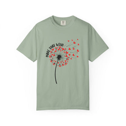 T-Shirt — 'Make That Wish' Dandelion Heart Graphic Tee - Fun Tee - New