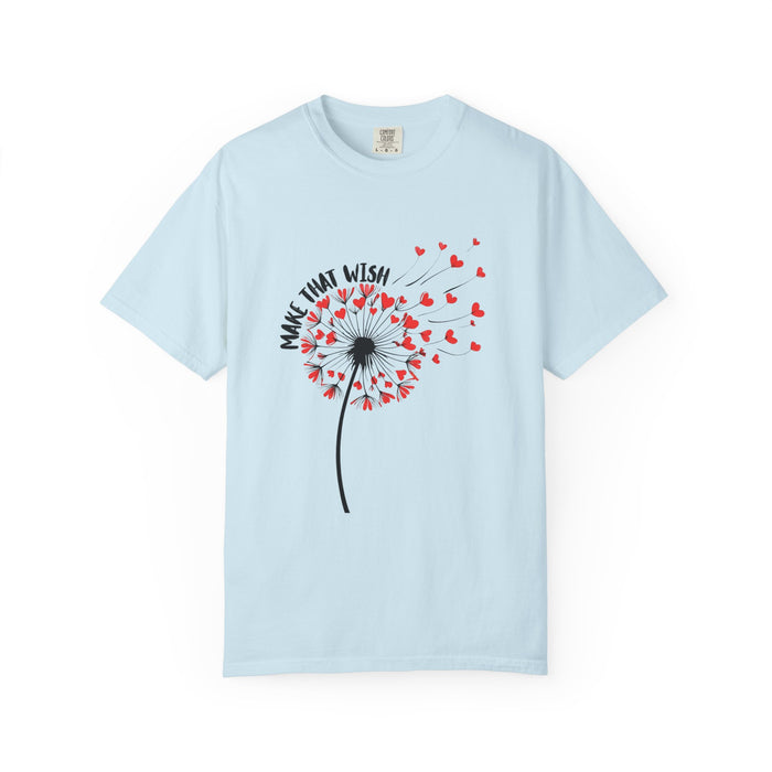 T-Shirt — 'Make That Wish' Dandelion Heart Graphic Tee - Fun Tee - New