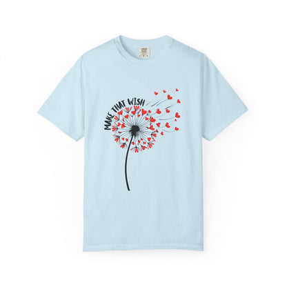 T-Shirt — 'Make That Wish' Dandelion Heart Graphic Tee - Fun Tee - New