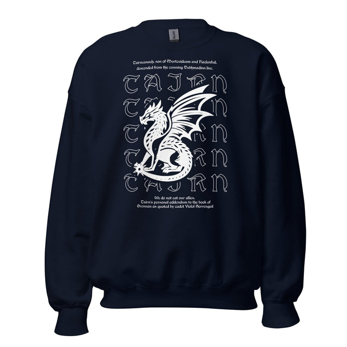 Tairneanach We Don't Eat Our Allies Sweatshirt - The Bean Workshop - fourth wing, rebecca yarros, sweatshirt, tairn, Tairneanach