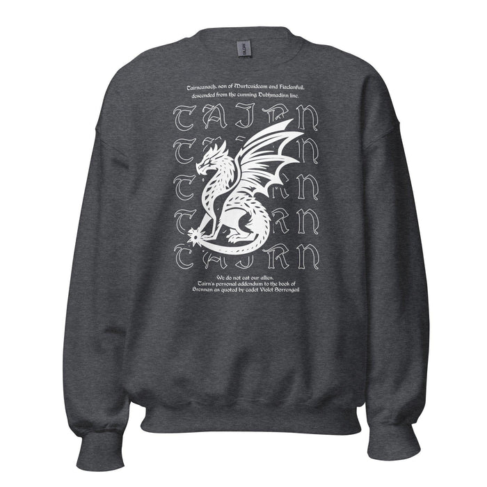 Tairneanach We Don't Eat Our Allies Sweatshirt - The Bean Workshop - fourth wing, rebecca yarros, sweatshirt, tairn, Tairneanach