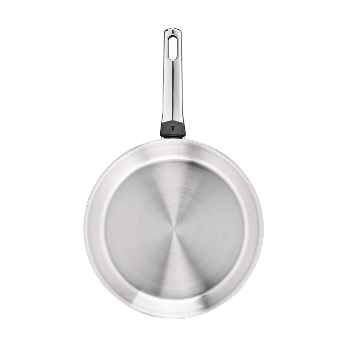 Tefal Emotion+ Induction Stainless Steel Uncoated Triple Pack Frypans 24/30cm & Wok 28cm