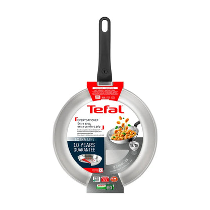 Tefal Everyday Chef Induction Uncoated Stainless Steel Frypan 24cm