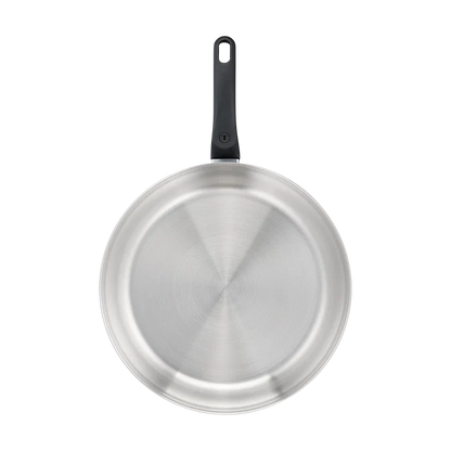 Tefal Everyday Chef Induction Uncoated Stainless Steel Frypan 30cm top view uncoated inner surface