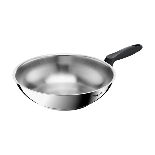 Tefal Everyday Chef Induction Uncoated Stainless Steel Wok 28cm