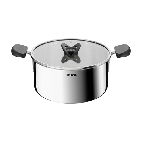 Tefal Space+ Everyday Chef Induction Stainless Steel Stewpot 24cm + Lid