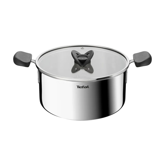 Tefal Space+ Everyday Chef Induction Stainless Steel Stewpot 24cm + Lid