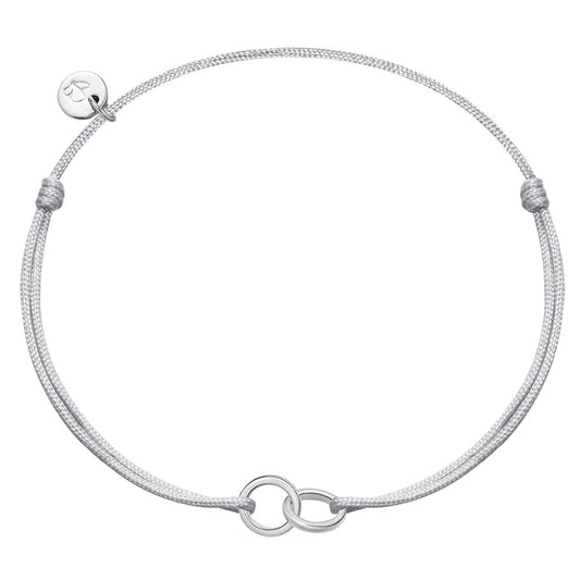 Textilarmband silber Twice