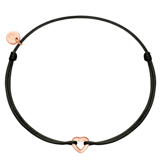 Textilarmband Tiny Hearts roségold