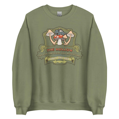 The Hollow Sweatshirt - The Bean Workshop - evangeline fox, fantasy romance clothing, jacks prince of hearts, once upon a broken heart, Only One Bed trope merch, ouabh, Pastel design, retro, stephanie garber, sweatshirt, Whimsical art