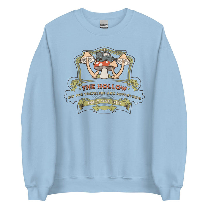 The Hollow Sweatshirt - The Bean Workshop - evangeline fox, fantasy romance clothing, jacks prince of hearts, once upon a broken heart, Only One Bed trope merch, ouabh, Pastel design, retro, stephanie garber, sweatshirt, Whimsical art