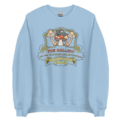 The Hollow Sweatshirt - The Bean Workshop - evangeline fox, fantasy romance clothing, jacks prince of hearts, once upon a broken heart, Only One Bed trope merch, ouabh, Pastel design, retro, stephanie garber, sweatshirt, Whimsical art