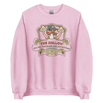 The Hollow Sweatshirt - The Bean Workshop - evangeline fox, fantasy romance clothing, jacks prince of hearts, once upon a broken heart, Only One Bed trope merch, ouabh, Pastel design, retro, stephanie garber, sweatshirt, Whimsical art