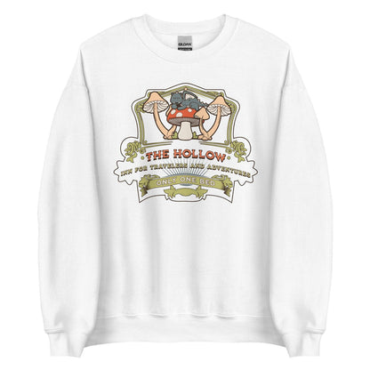 The Hollow Sweatshirt - The Bean Workshop - evangeline fox, fantasy romance clothing, jacks prince of hearts, once upon a broken heart, Only One Bed trope merch, ouabh, Pastel design, retro, stephanie garber, sweatshirt, Whimsical art