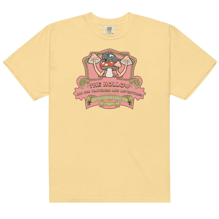 The Hollow Tee Shirt - The Bean Workshop - box tee, cute bookish top, evangeline fox, Jacks and Evangeline, jacks prince of hearts, Little Fox, once upon a broken heart, Only One Bed shirt, ouabh, Pink and Green, retro, stephanie garber, The Ballad of Never After, Whimsical dragon