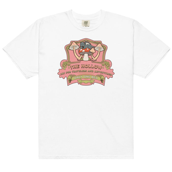 The Hollow Tee Shirt - The Bean Workshop - box tee, cute bookish top, evangeline fox, Jacks and Evangeline, jacks prince of hearts, Little Fox, once upon a broken heart, Only One Bed shirt, ouabh, Pink and Green, retro, stephanie garber, The Ballad of Never After, Whimsical dragon