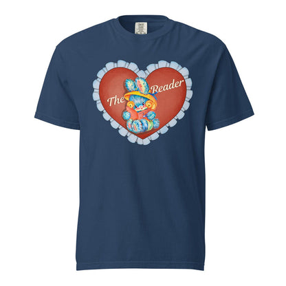 The Reader Tee Shirt - The Bean Workshop - book lover, read everyday, t-shirt, tee, the reader, valentine, Valentine's Day Picks