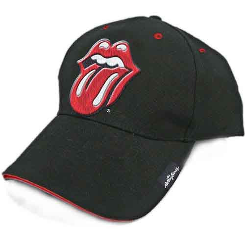 The Rolling Stones Classic Tongue Black Baseball Hat