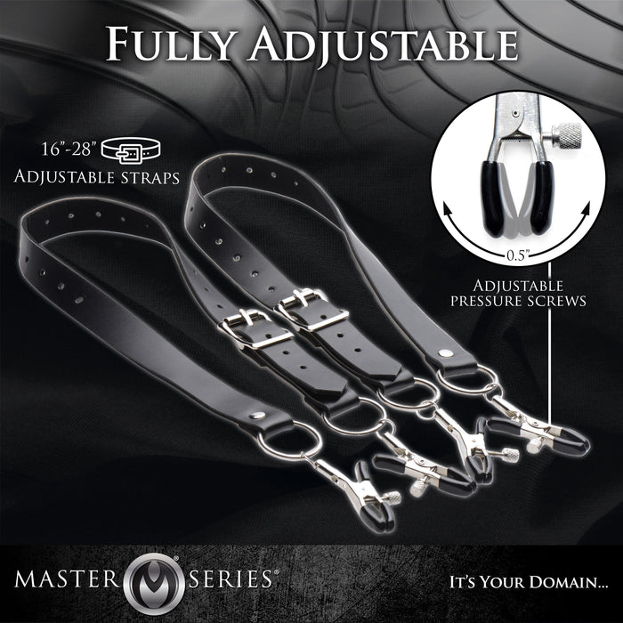 The Spread Labia Spreader Straps with Clamps