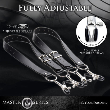 The Spread Labia Spreader Straps with Clamps