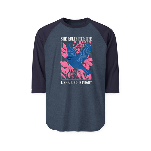 Three-Quarter Sleeve Raglan Shirt — Classic Baseball Style