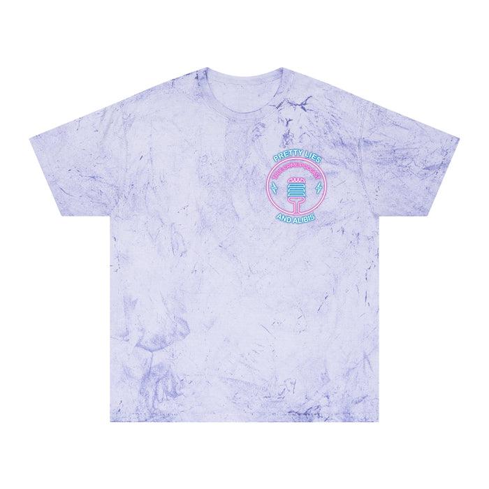 Tie-Dye T-Shirt — Retro Neon Casino “All Bets Are Off” Crime Con 26'