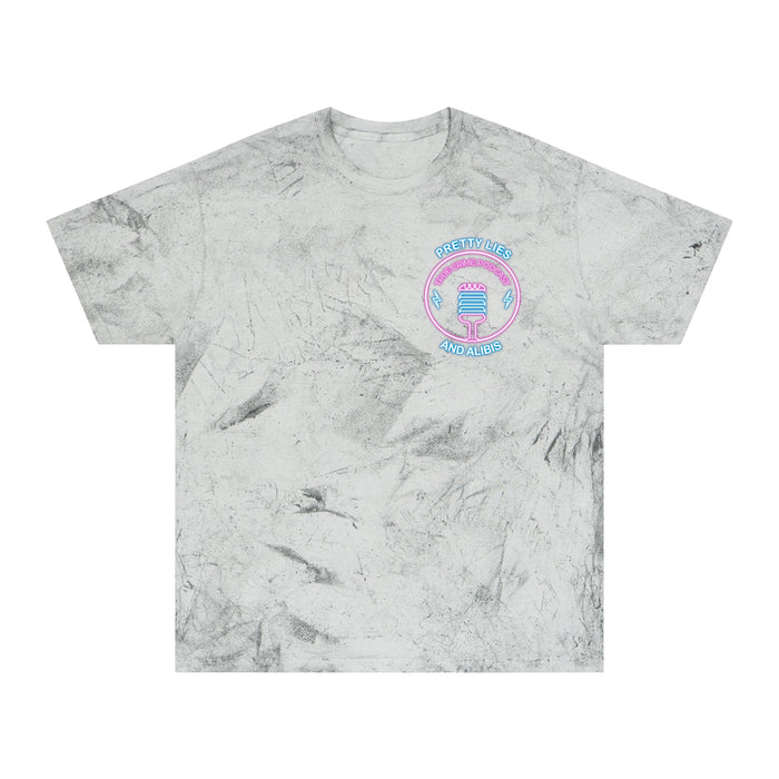 Tie-Dye T-Shirt — Retro Neon Casino “All Bets Are Off” Crime Con 26'