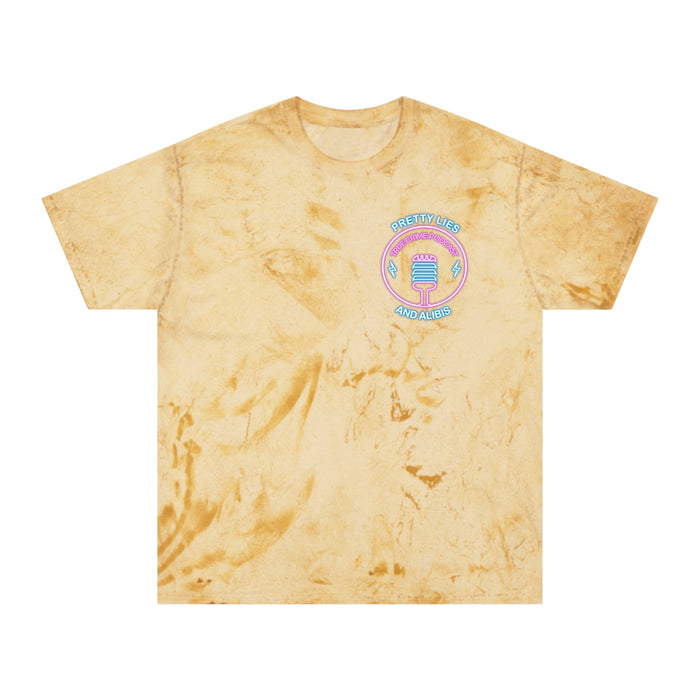 Tie-Dye T-Shirt — Retro Neon Casino “All Bets Are Off” Crime Con 26'