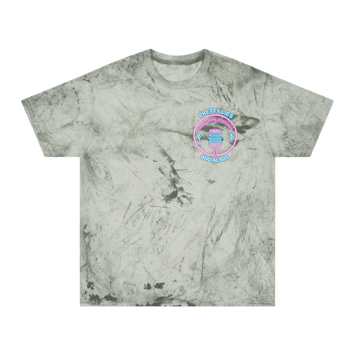 Tie-Dye T-Shirt — Retro Neon Casino “All Bets Are Off” Crime Con 26'