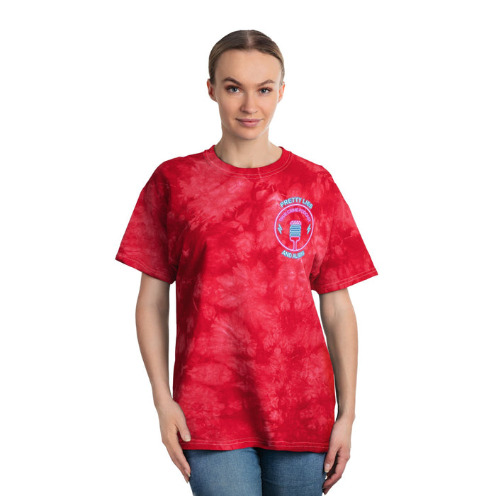 Tie-Dye Tee — Neon "Stack Chips Not Charges" Crime Con 26'