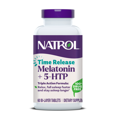 Time Release Melatonin + 5-HTP Tablets