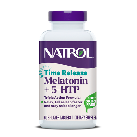 Time Release Melatonin + 5-HTP Tablets