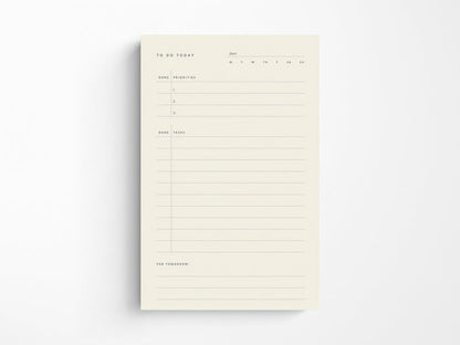 To Do Today Planner Pad