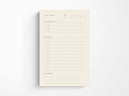 To Do Today Planner Pad