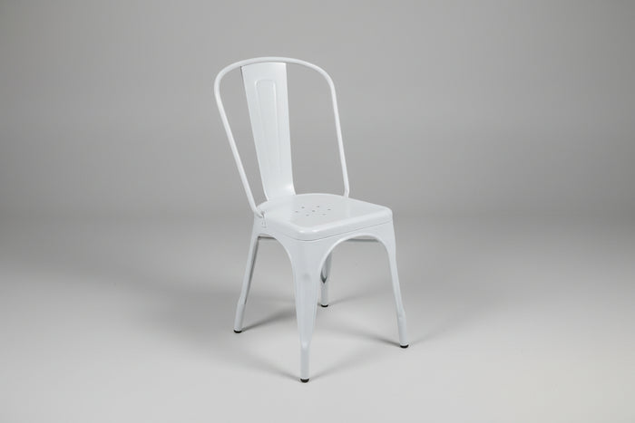 Tolix-Style Metal Café Chair
