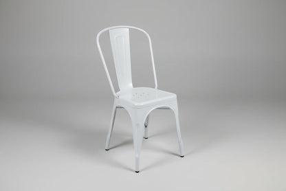 Tolix-Style Metal Café Chair