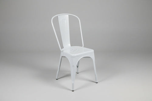 Tolix-Style Metal Café Chair