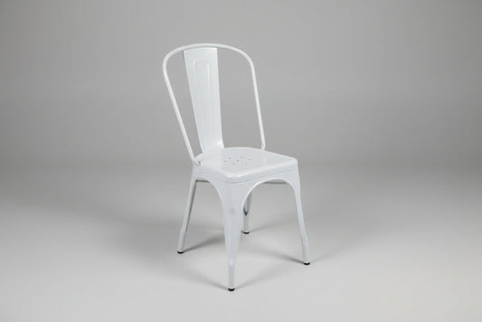 Tolix-Style Metal Café Chair