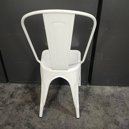 Tolix-Style Metal Café Chair
