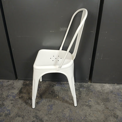 Tolix-Style Metal Café Chair