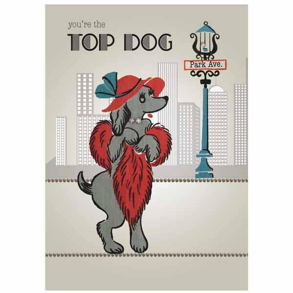 Top Dog Greeting Card - Female A2