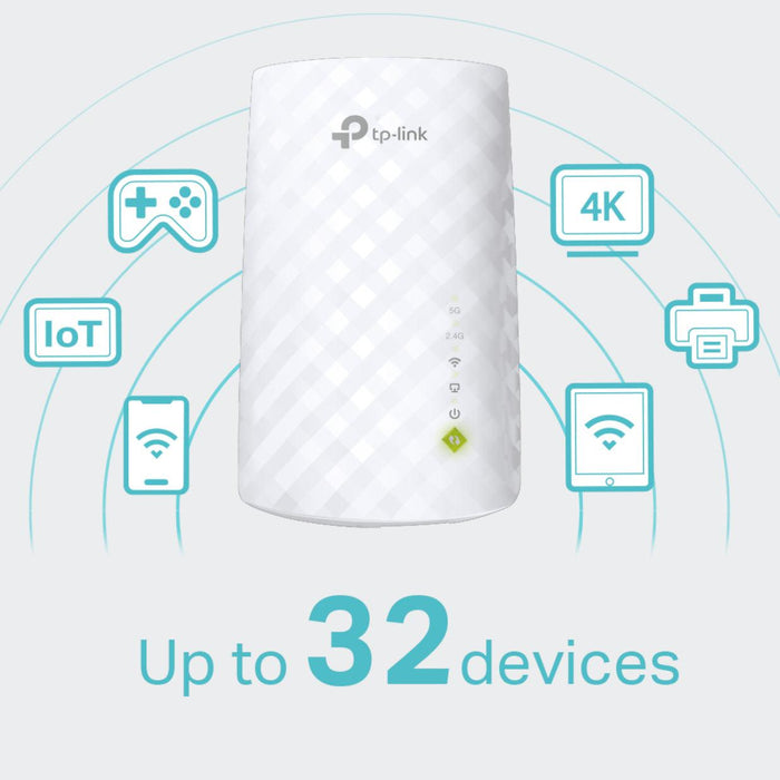 TP-Link AC750 WiFi Range Extender - White | RE200 (6890743595196)