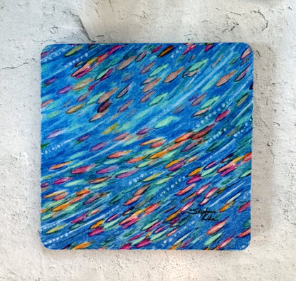 Tropical Fish School Coaster