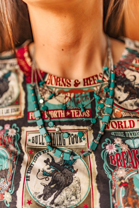 Turquoise Trails Layered Necklace
