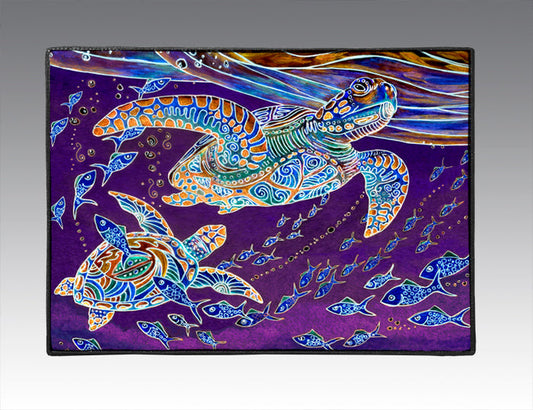 Turtles and Fish Door Mat