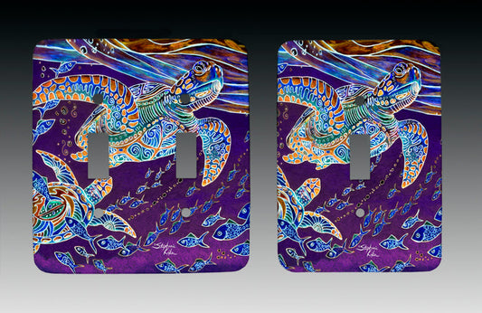 Turtles and Fish Light Switch Cover