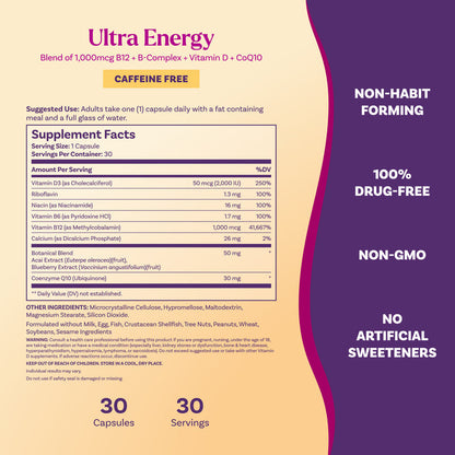 Ultra Energy 4-in-1 Capsules, 30ct
