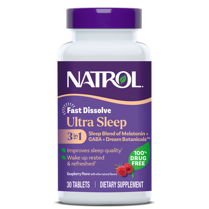 Ultra Sleep 3-in-1 Fast Dissolve Tablets, 30ct