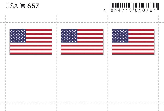 United States Flag Labels
